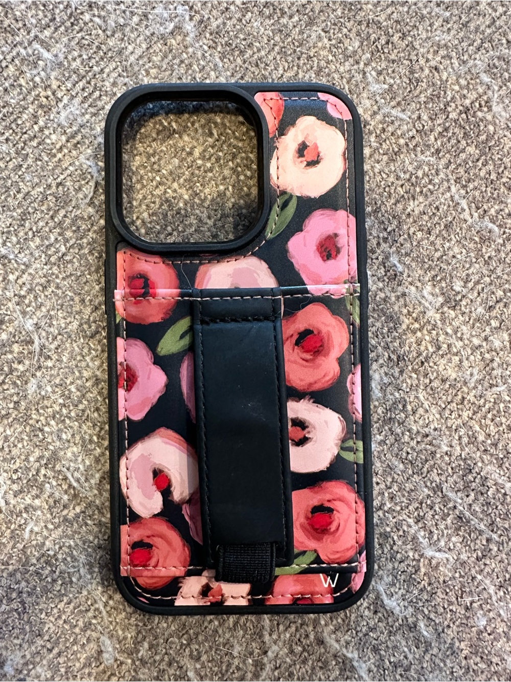 Walli Floral Black iPhone 14 Pro Case